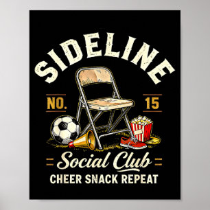Poster Club Social de Bordure Gâterie de Cheerleading Rép
