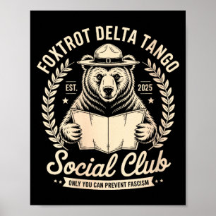 Poster Club Social Foxtrot Delta Tango des Femmes Rien Qu