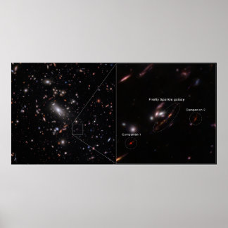 Poster Cluster de lucioles à galaxie étincelante MACS J14