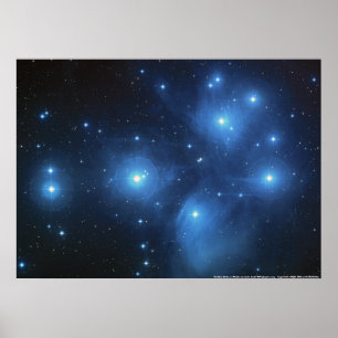 Poster Cluster étoile Pleiades