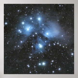 Poster Cluster M45 Pleaides