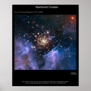 Poster Cluster Starburst NGC 3603