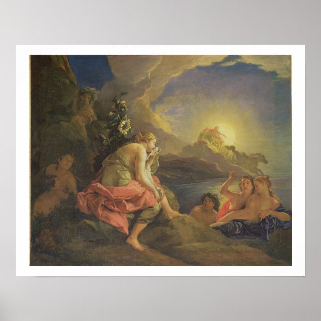 Poster Clytie Transformée en tournesol, 1688 (huile sur (Devant)