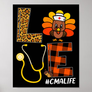 Poster Cma Nurse Turquie Thanksgiving Day Love Nurse Life