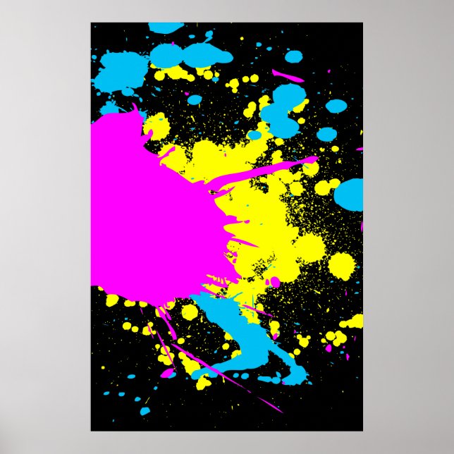 Poster CMYK Splash (Devant)