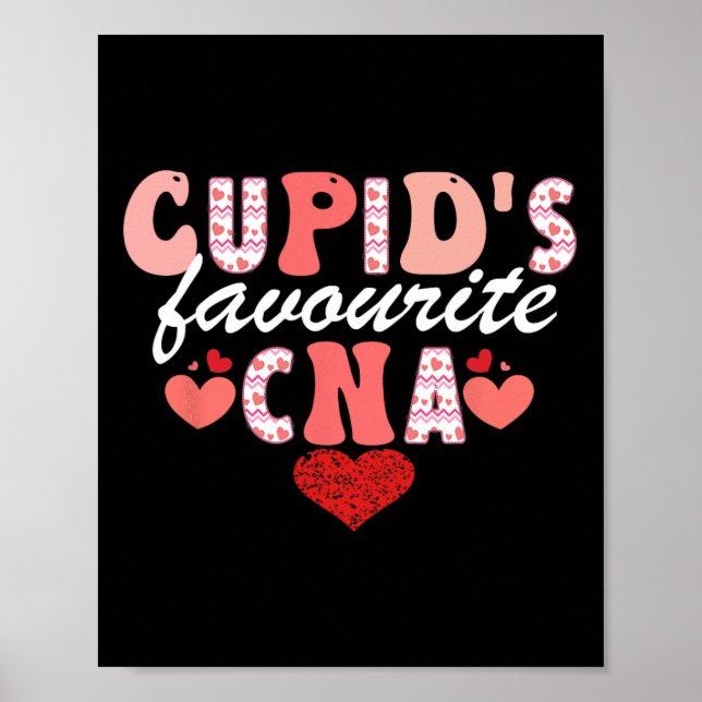 Poster Cna Valentine Certified Nursing I de Cupid (Devant)