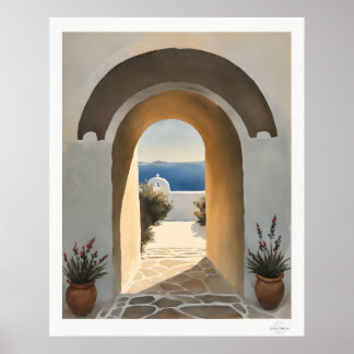 Poster Coastal Archway Path to the Sea Art Print