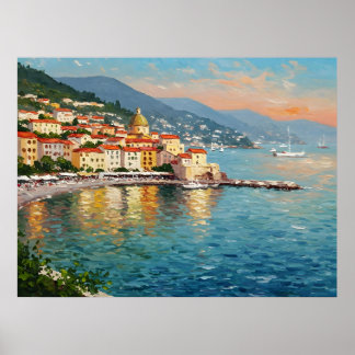 Poster Coastal Village