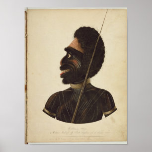 Poster Cobbawn Wogi, chef indigène de port Stephen