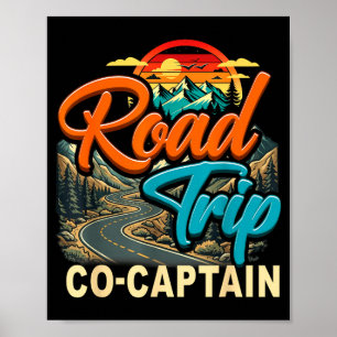 Poster Cocapitaine de road trip en famille campeuse