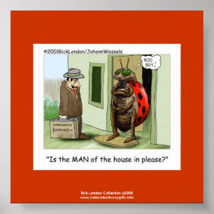 Poster Coccinelle Problèmes Dessin Animé Sur Qualité Affi