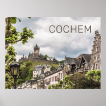 Cochem Moselle Panorama Allemagne Souvenir