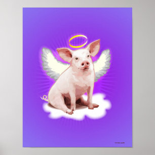 Poster Cochon d'ange