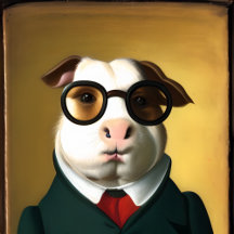 Cochon de Guinée anthropomorphique Aristocratique