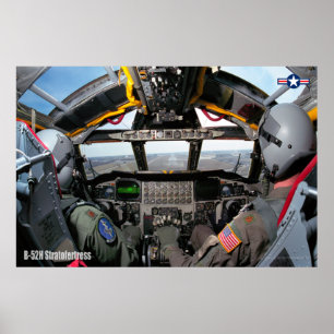 POSTER COCKPIT B-52H STRATOFORTRESS