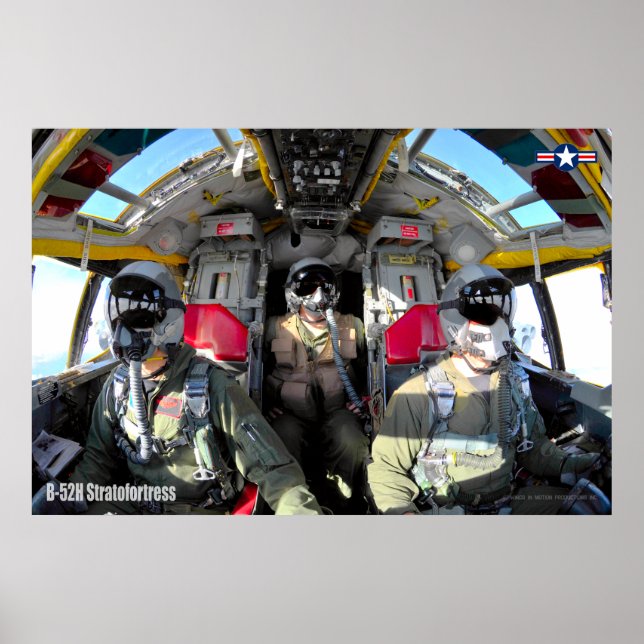 POSTER COCKPIT B-52H STRATOFORTRESS (Devant)
