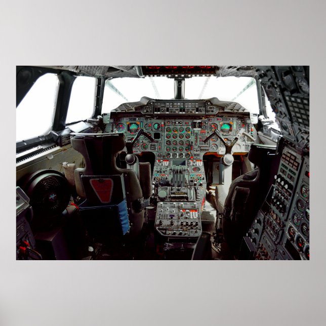 POSTER COCKPIT SUPERSONNEL CONCORDE JET (Devant)