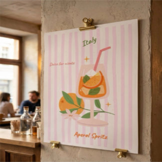 Poster Cocktail Aperol Spritz