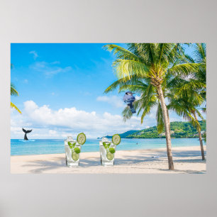 Poster Cocktail Beach