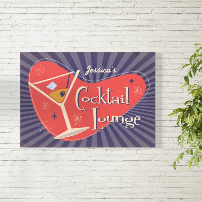 Poster Cocktail Lounge Au Milieu Du Siècle ( The unmistakable class of mid-century design brings its own style to any setting. )