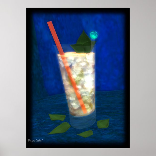 Poster Cocktail : Mint Julep (Devant)