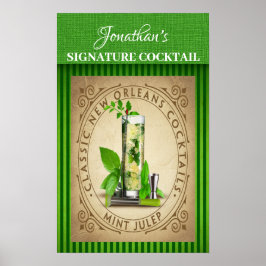 Poster Cocktail Signature vintage
