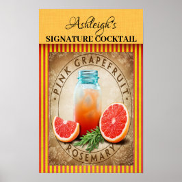 Poster Cocktail vintage