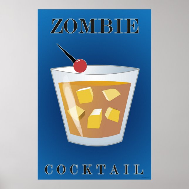Poster Cocktail Zombie (Devant)