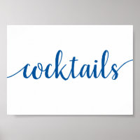 Cocktails simples | French Blue Any Event Bar Sign