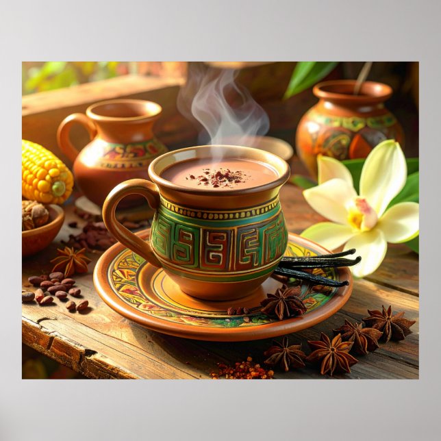 POSTER COCOA - HOT CHOCOLATE (Devant)