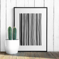 Code-barres abstrait noir et blanc. Lignes moderne
