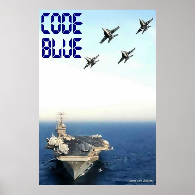 Poster Code bleu : CVN 70 (Devant)