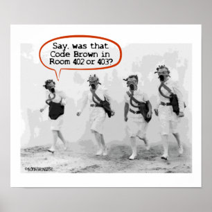 Poster Code Brown pour les infirmières