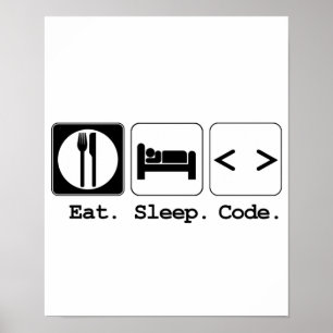 Poster code de sommeil