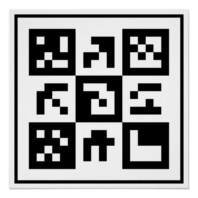 Poster code qr (Devant)