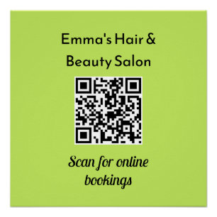 Poster Code QR de l'entreprise Promotionnel Personnalisé 