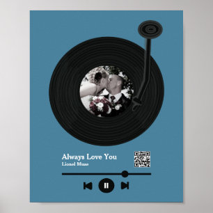 Poster Code QR du premier enregistrement de musique de da