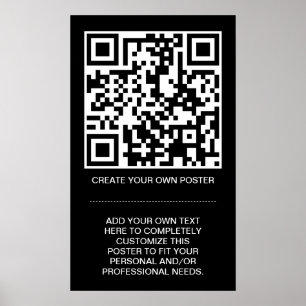 Poster code QR personnalisable
