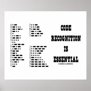 Poster Code Recognition Is Essential (Code Morse)