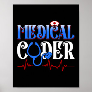 Poster Coder Médicale Assurance-maladie Codage Médicale