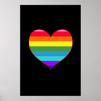 Coeur arc-en-ciel