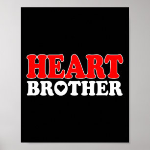 Poster Coeur Chd Guerrier Frère Maladie cardiaque congéni
