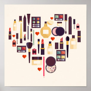 Poster Coeur cométique