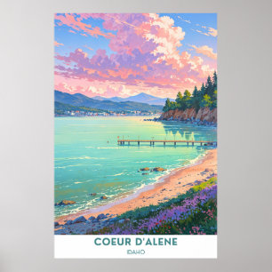 Poster Coeur d'Alene, Idaho