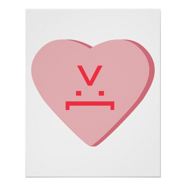 Poster Coeur de bonbons - Visage diabolique (Devant)