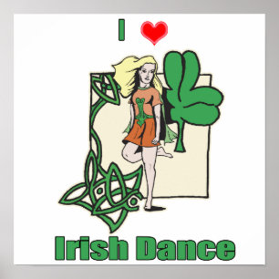 Poster Coeur de danse irlandaise