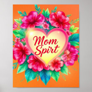 Poster Coeur de l’Esprit Fierté de Maman