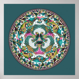 Poster Coeur de la reddition Mandala 13
