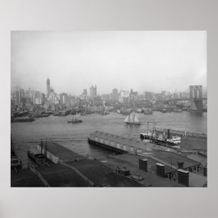 Poster Coeur de New York City de Brooklyn