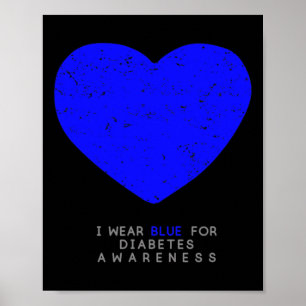 Poster Coeur de sensibilisation au diabète